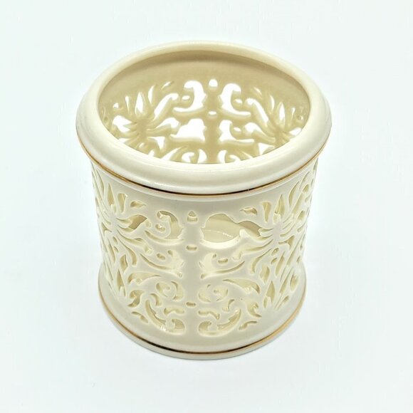 Lenox Illuminations Porcelain Pierced Candle Holders (3) - Picture 6 of 7